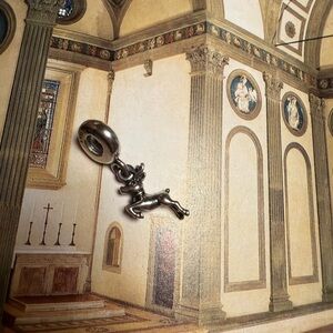 Silver Reindeer Charm Pendant Pandora